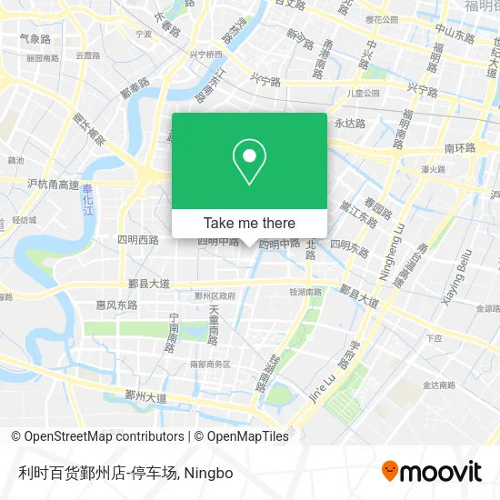 利时百货鄞州店-停车场 map