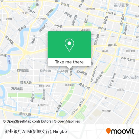 鄞州银行ATM(新城支行) map