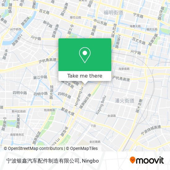 宁波银鑫汽车配件制造有限公司 map