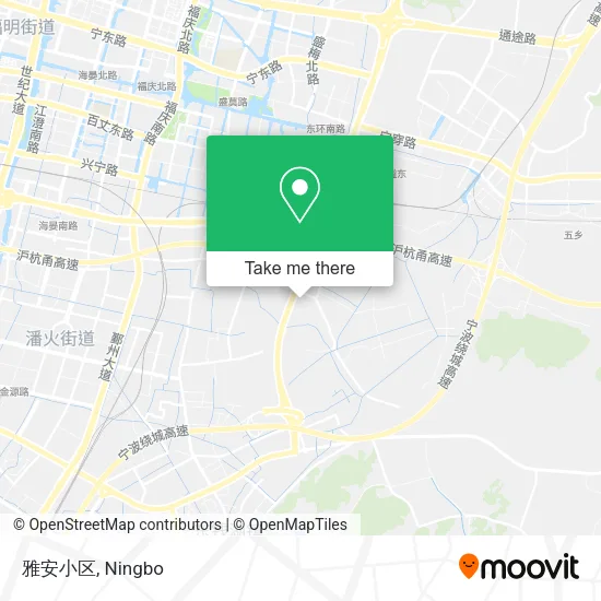 雅安小区 map