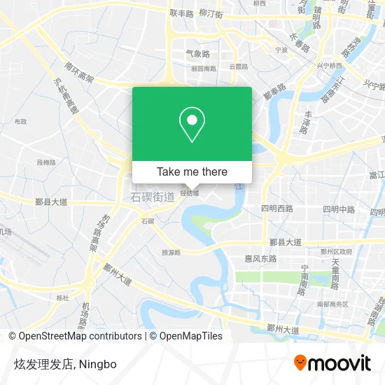 炫发理发店 map