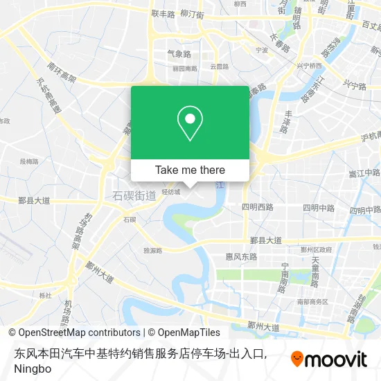 东风本田汽车中基特约销售服务店停车场-出入口 map