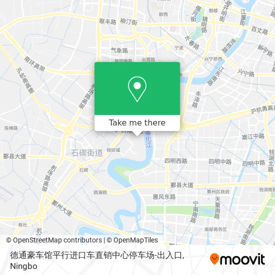 德通豪车馆平行进口车直销中心停车场-出入口 map