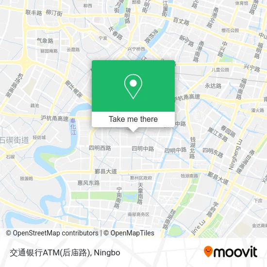 交通银行ATM(后庙路) map
