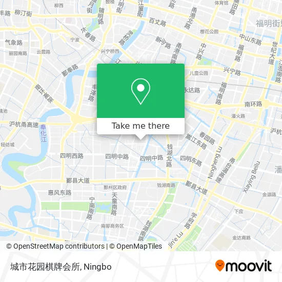 城市花园棋牌会所 map