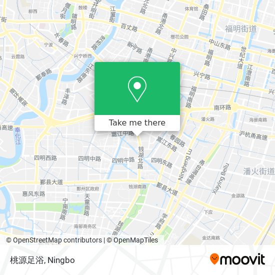 桃源足浴 map