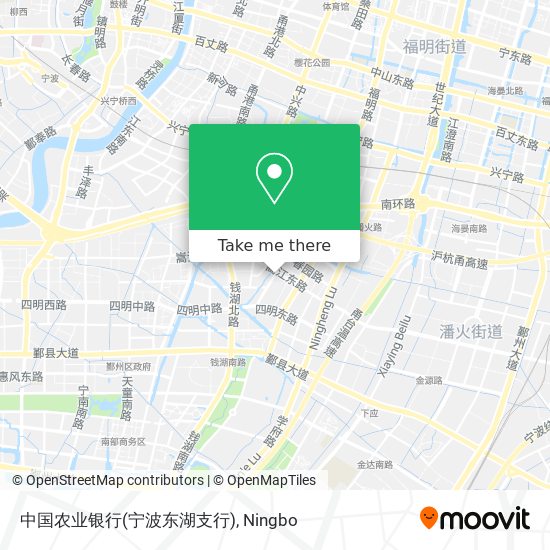 中国农业银行(宁波东湖支行) map