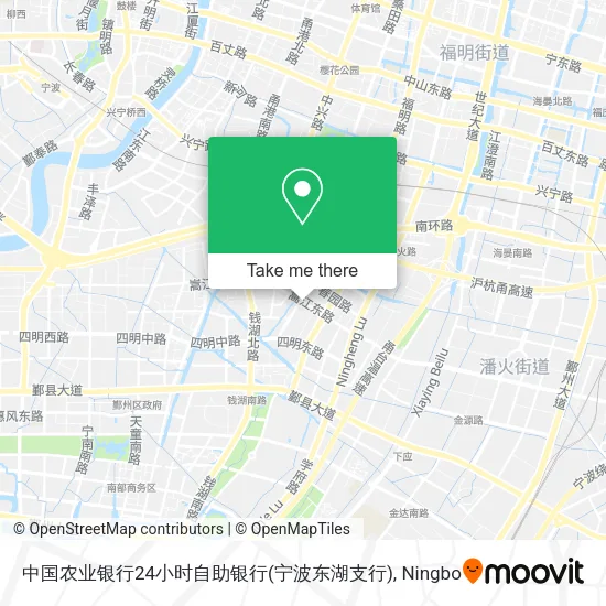中国农业银行24小时自助银行(宁波东湖支行) map