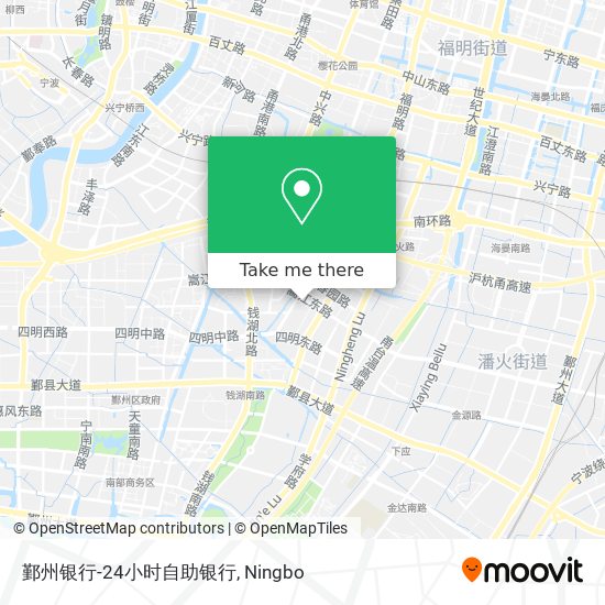 鄞州银行-24小时自助银行 map