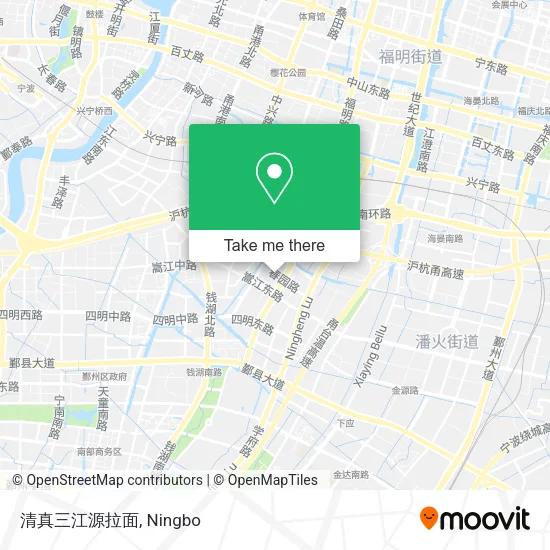 清真三江源拉面 map