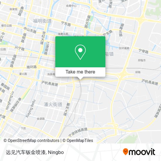 远见汽车钣金喷漆 map