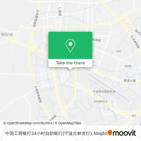 中国工商银行24小时自助银行(宁波古林支行) map