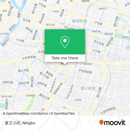 童王小区 map