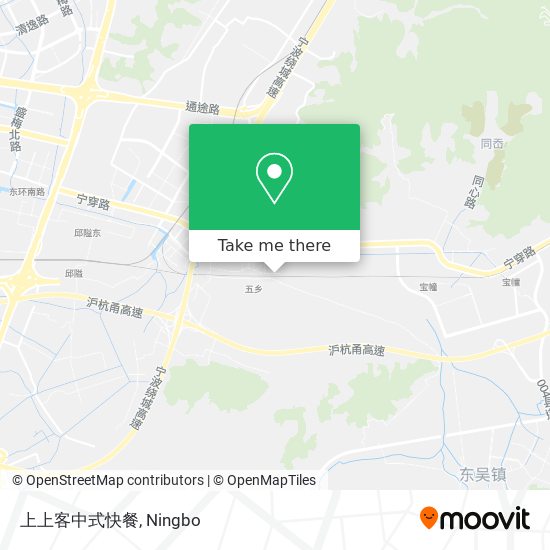 上上客中式快餐 map