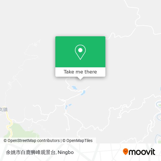 余姚市白鹿狮峰观景台 map
