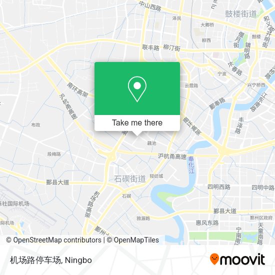 机场路停车场 map
