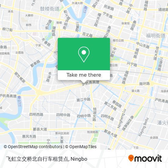 飞虹立交桥北自行车租赁点 map