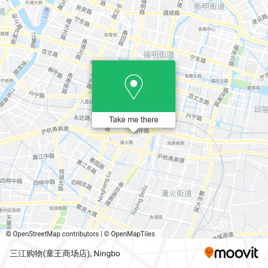 三江购物(童王商场店) map