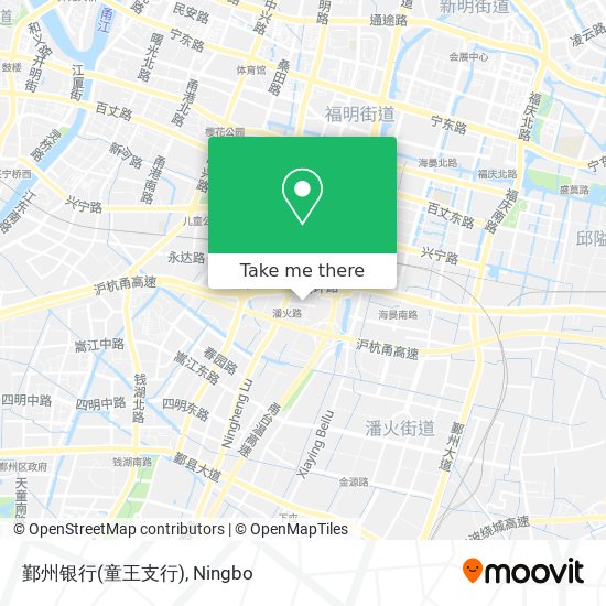 鄞州银行(童王支行) map
