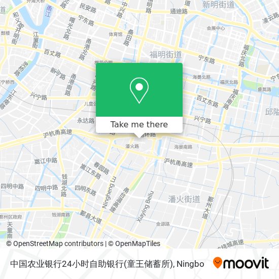 中国农业银行24小时自助银行(童王储蓄所) map