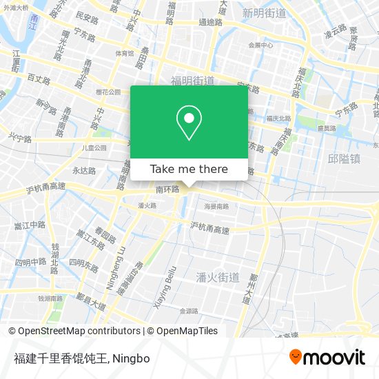 福建千里香馄饨王 map