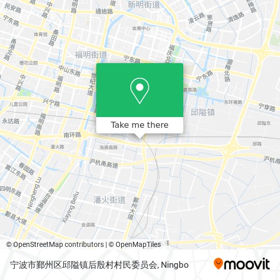 宁波市鄞州区邱隘镇后殷村村民委员会 map