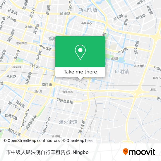 市中级人民法院自行车租赁点 map