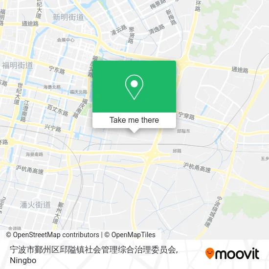 宁波市鄞州区邱隘镇社会管理综合治理委员会 map