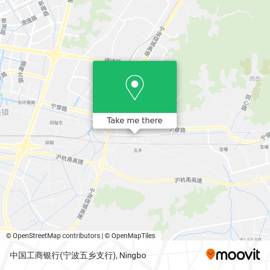 中国工商银行(宁波五乡支行) map