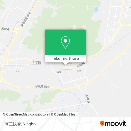 阿三快餐 map