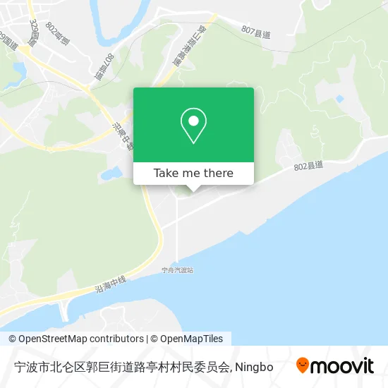 宁波市北仑区郭巨街道路亭村村民委员会 map