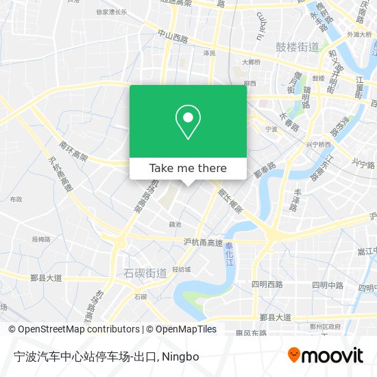 宁波汽车中心站停车场-出口 map