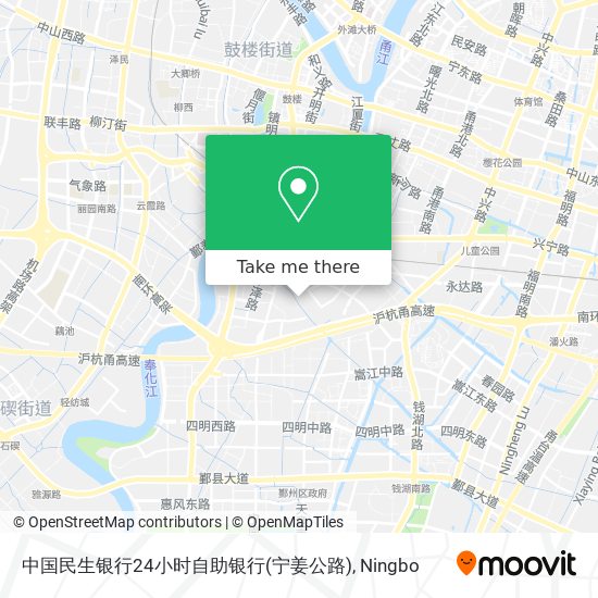 中国民生银行24小时自助银行(宁姜公路) map