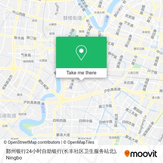鄞州银行24小时自助银行(长丰社区卫生服务站北) map