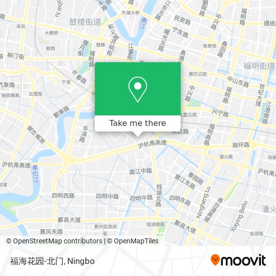 福海花园-北门 map