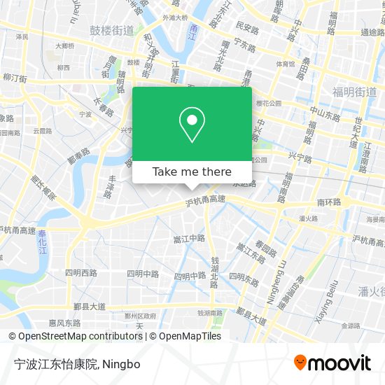 宁波江东怡康院 map