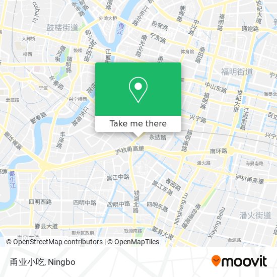 甬业小吃 map