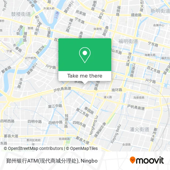 鄞州银行ATM(现代商城分理处) map