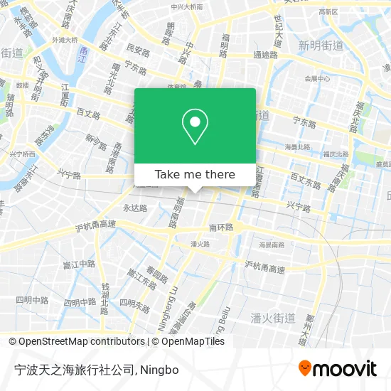 宁波天之海旅行社公司 map