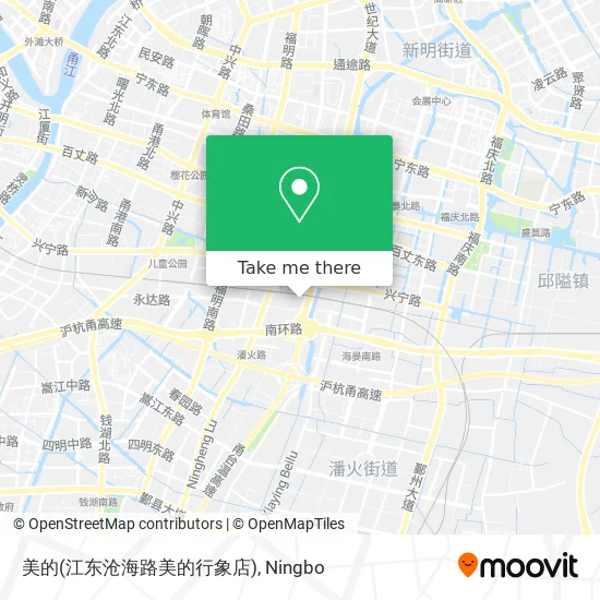 美的(江东沧海路美的行象店) map