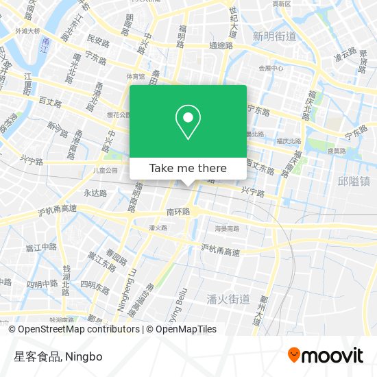 星客食品 map
