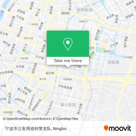 宁波市公安局巡特警支队 map
