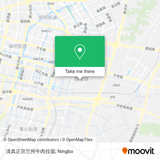 清真正宗兰州牛肉拉面 map