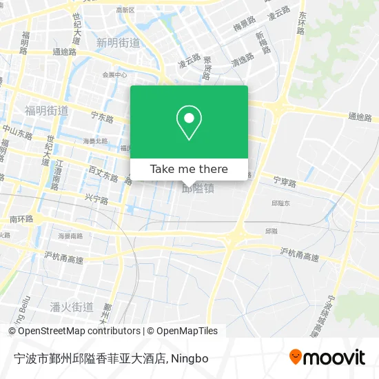 宁波市鄞州邱隘香菲亚大酒店 map