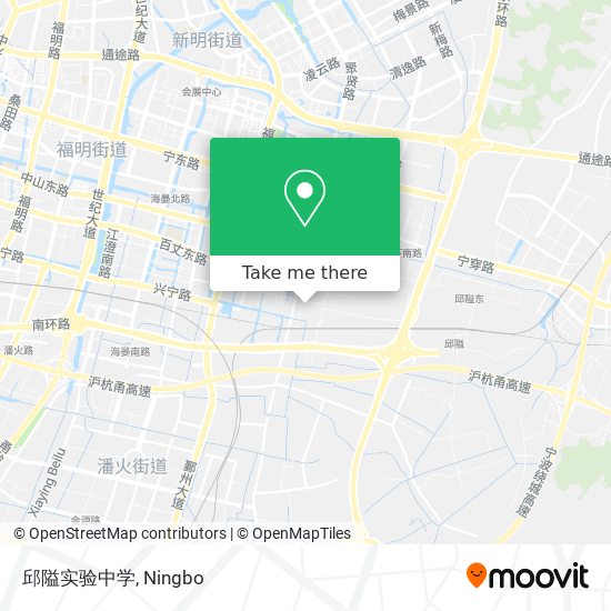 邱隘实验中学 map
