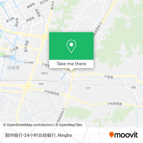 鄞州银行-24小时自助银行 map