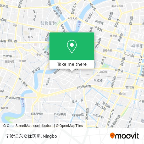 宁波江东众优药房 map