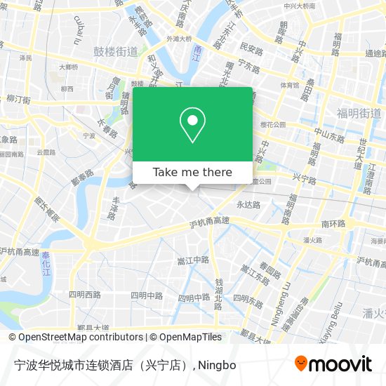 宁波华悦城市连锁酒店（兴宁店） map