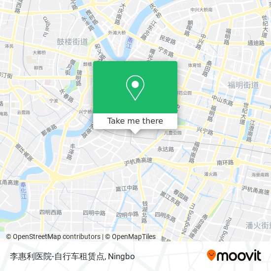 李惠利医院-自行车租赁点 map