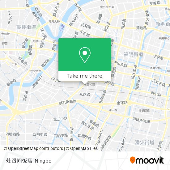灶跟间饭店 map